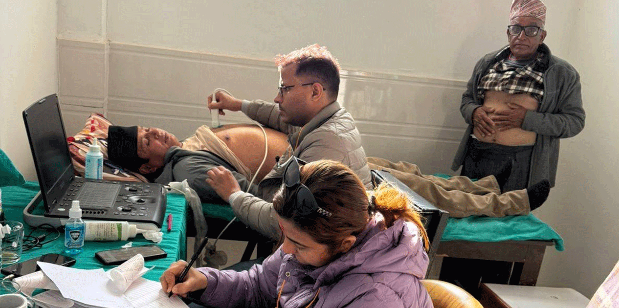 मुटु रोग उपचार शिविरमा साढे चार सयको नि:शुल्क परीक्षण