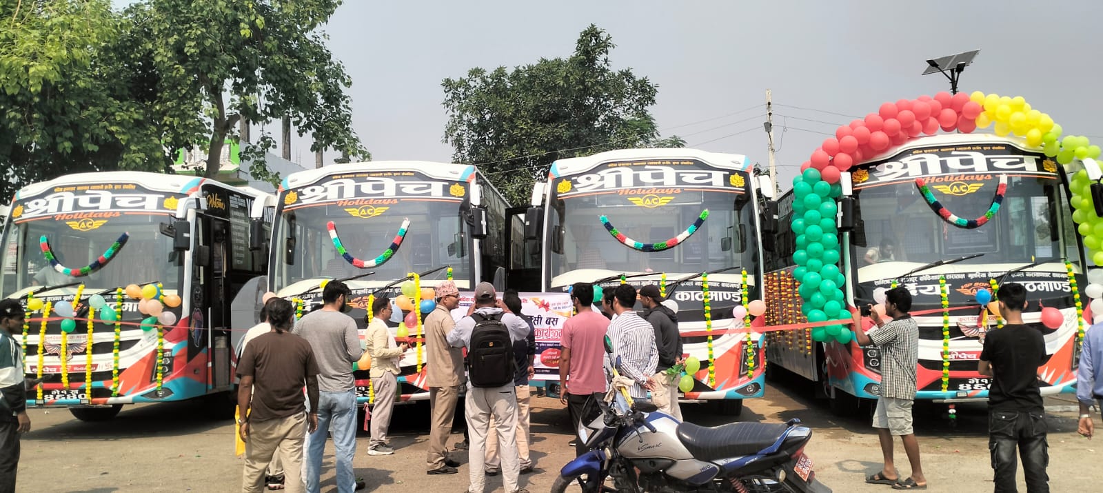 बर्दियाबाट श्रीपेच होलिडेज एसी बस सेवा शुभारम्भ