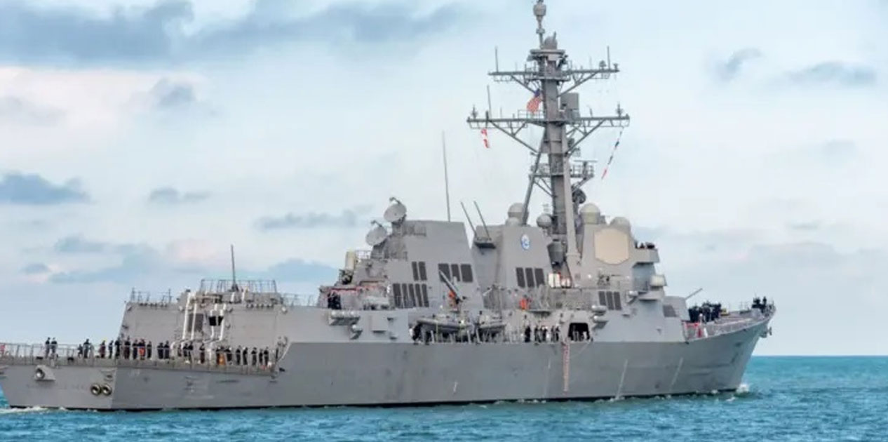 अमेरिकाले विनाशकारी युद्धपोत इरान नजिक तैनाथ गरेको पुष्टि