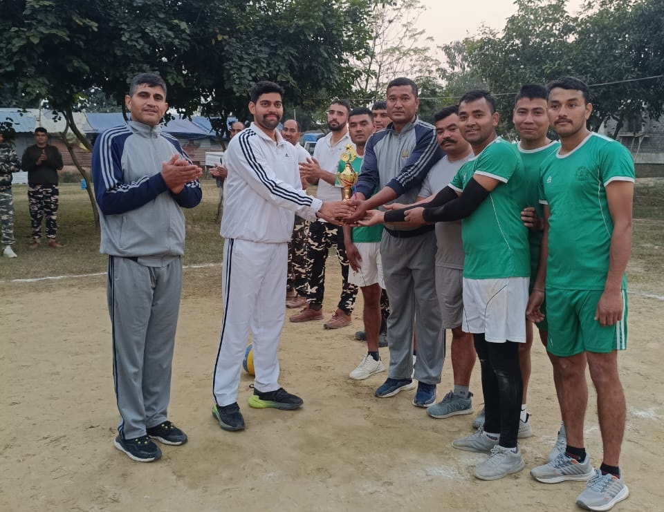 नेपाल–भारत सशस्त्रबीच मैत्रीपूर्ण भलिबल प्रतियोगिता