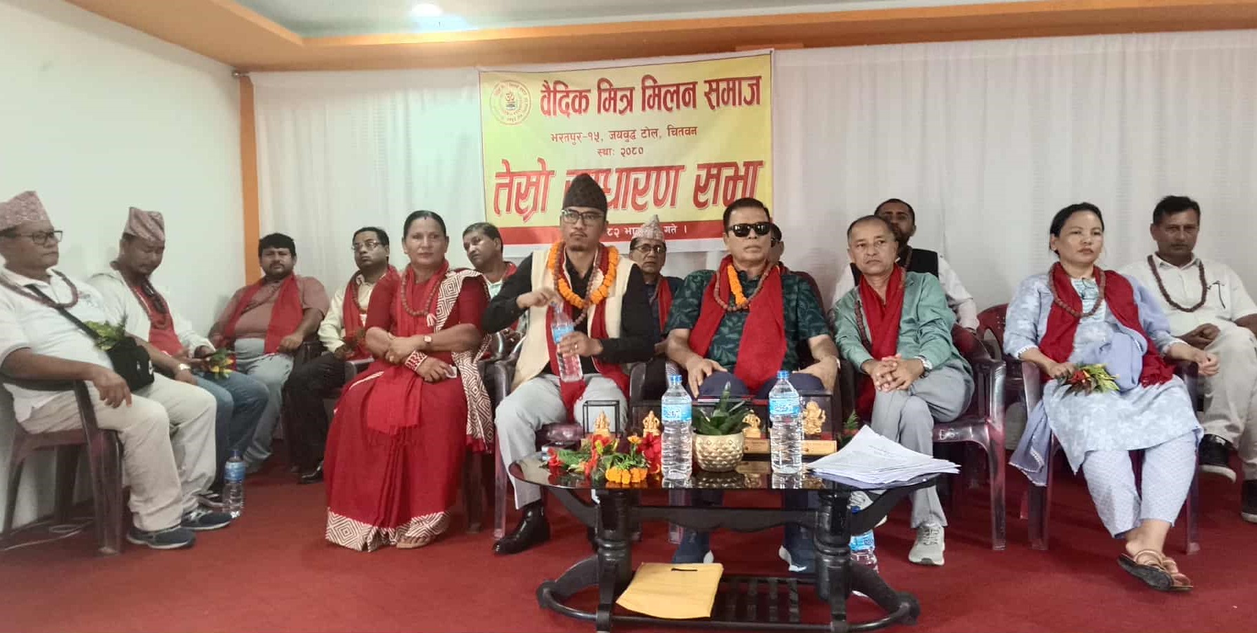 वैदिक मित्र मिलन समाज चितवनले क्रियापुत्री भवन बनाउँदै  