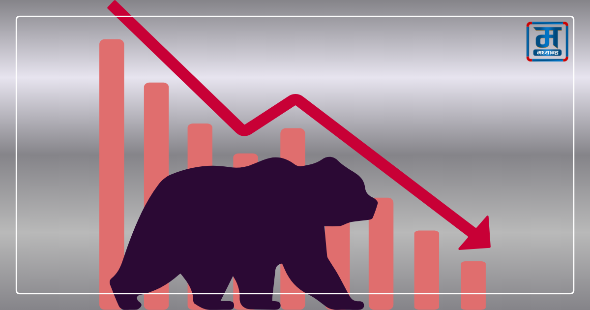 नेप्से परिसूचकमा १९ अंकको गिरावट