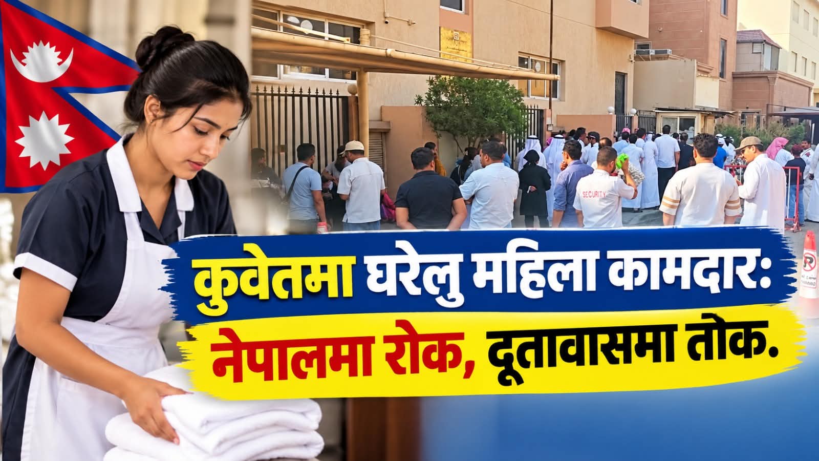 कुवेतमा घरेलु महिला कामदारः नेपालमा रोक, दूतावासमा तोक