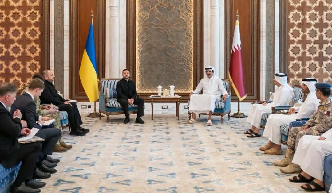 मध्यपूर्वमा युक्रेनका राष्ट्रपति, कतारसँग १० वर्षे रक्षा सम्झौता