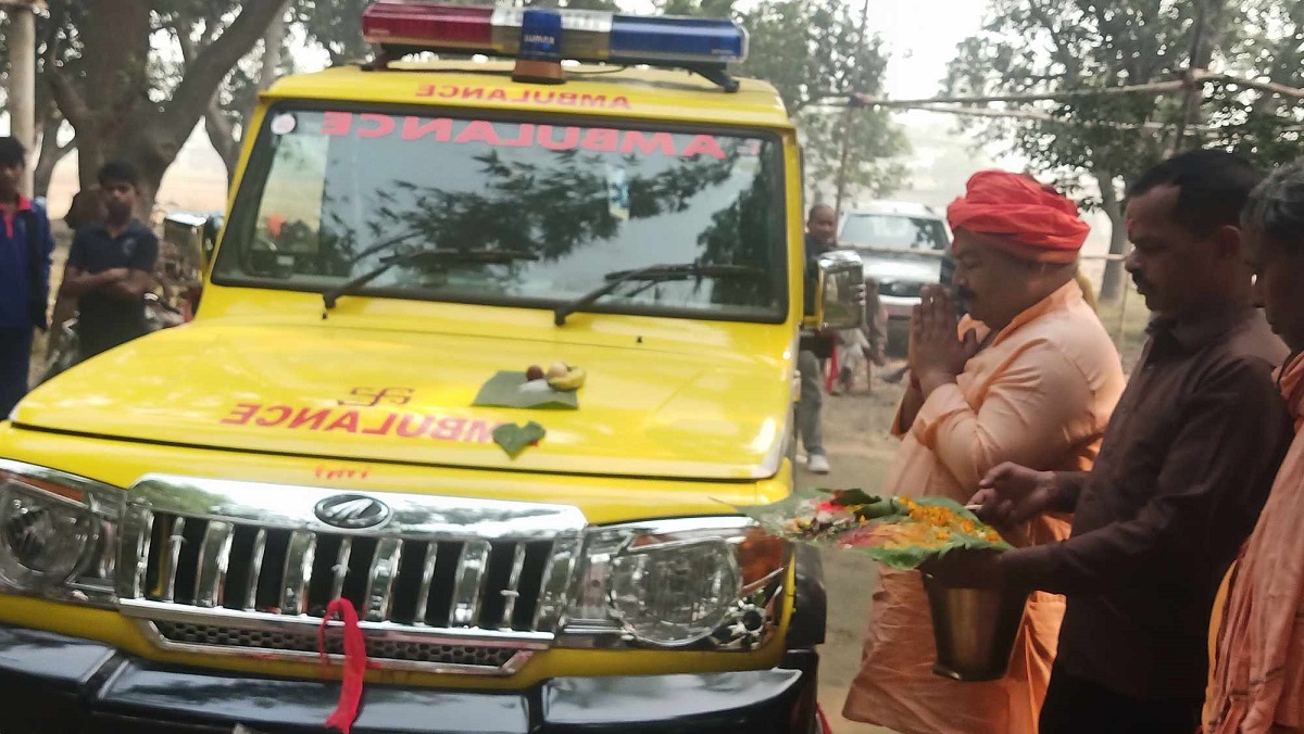 माधवनारायण नगरपालिकामा नयाँ एम्बुलेन्स सञ्चालन