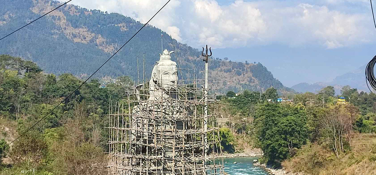 पाउँदीमा १०८ फिट अग्लो महादेवको मूर्ति निर्माण