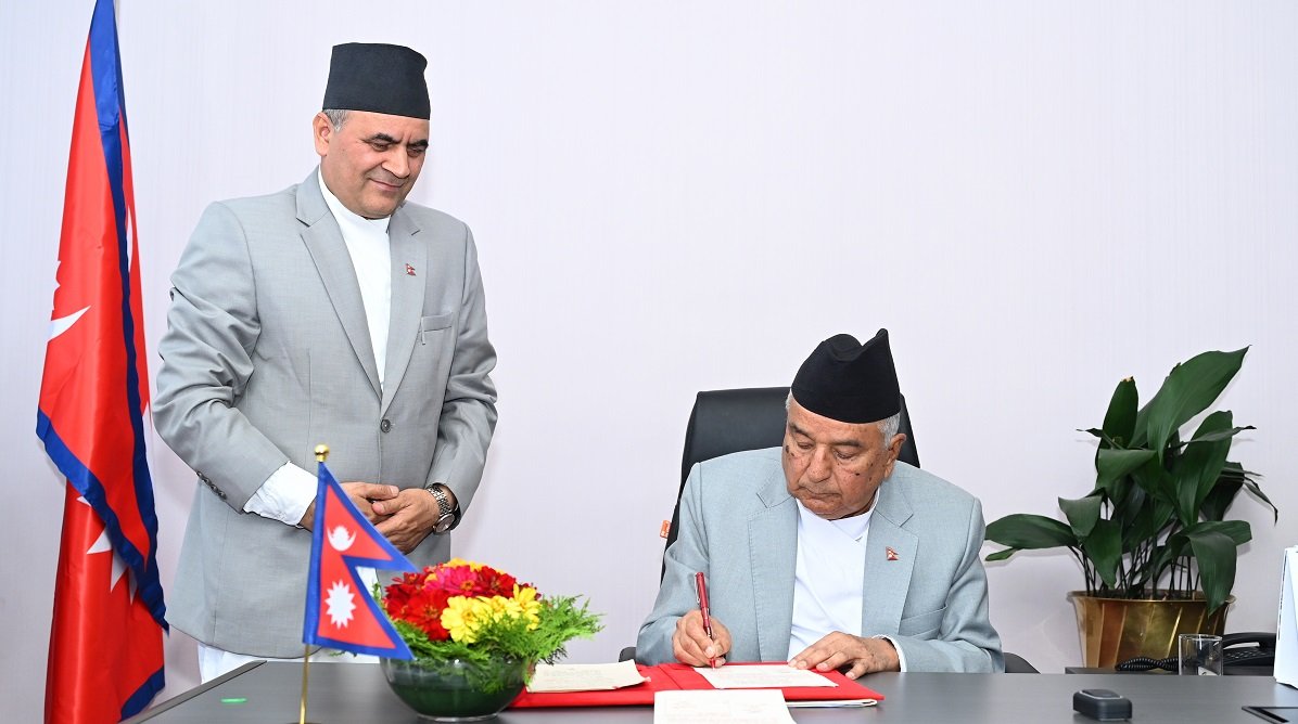 सेना परिचालन गर्न राष्ट्रपतिद्वारा स्वीकृति