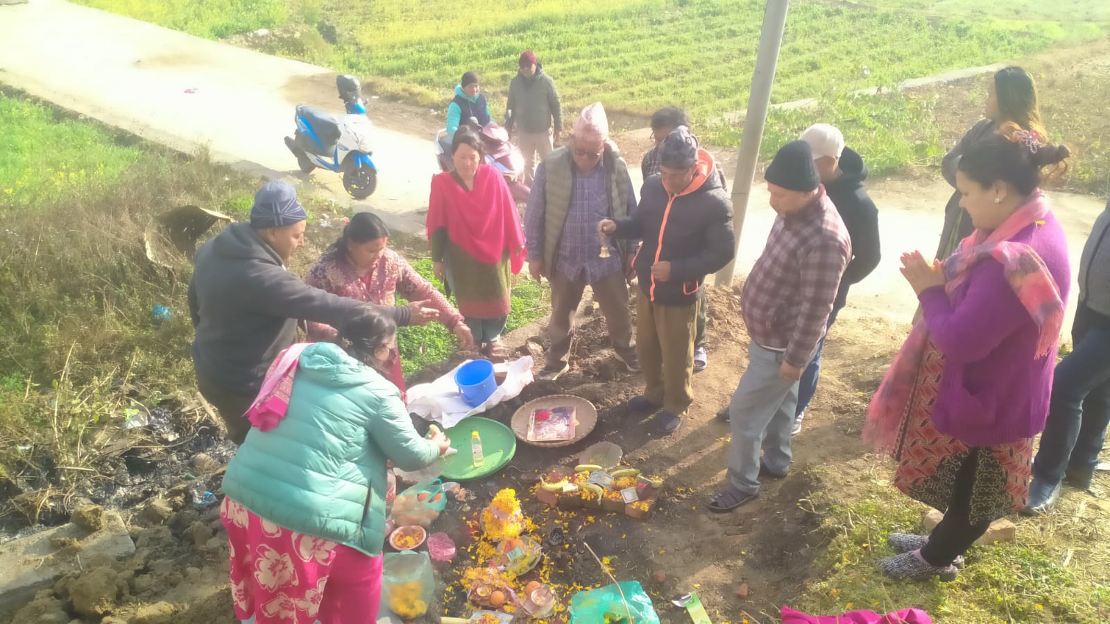 ललितपुरको धापाखेलमा समावेशी सामुदायिक भवनको शिलान्यास