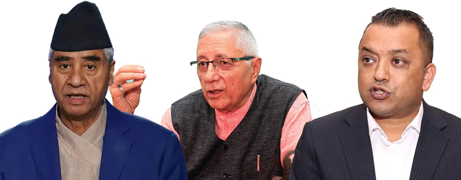 कांग्रेसमा ३ गुट !
