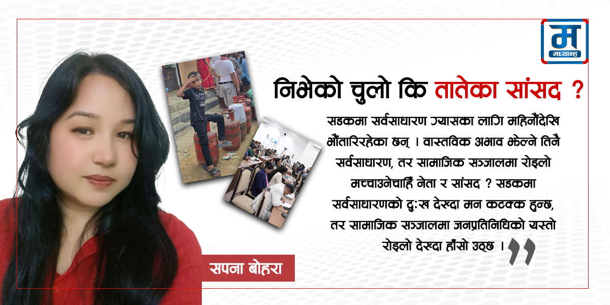 निभेको चुलो कि तातेका सांसद ?
