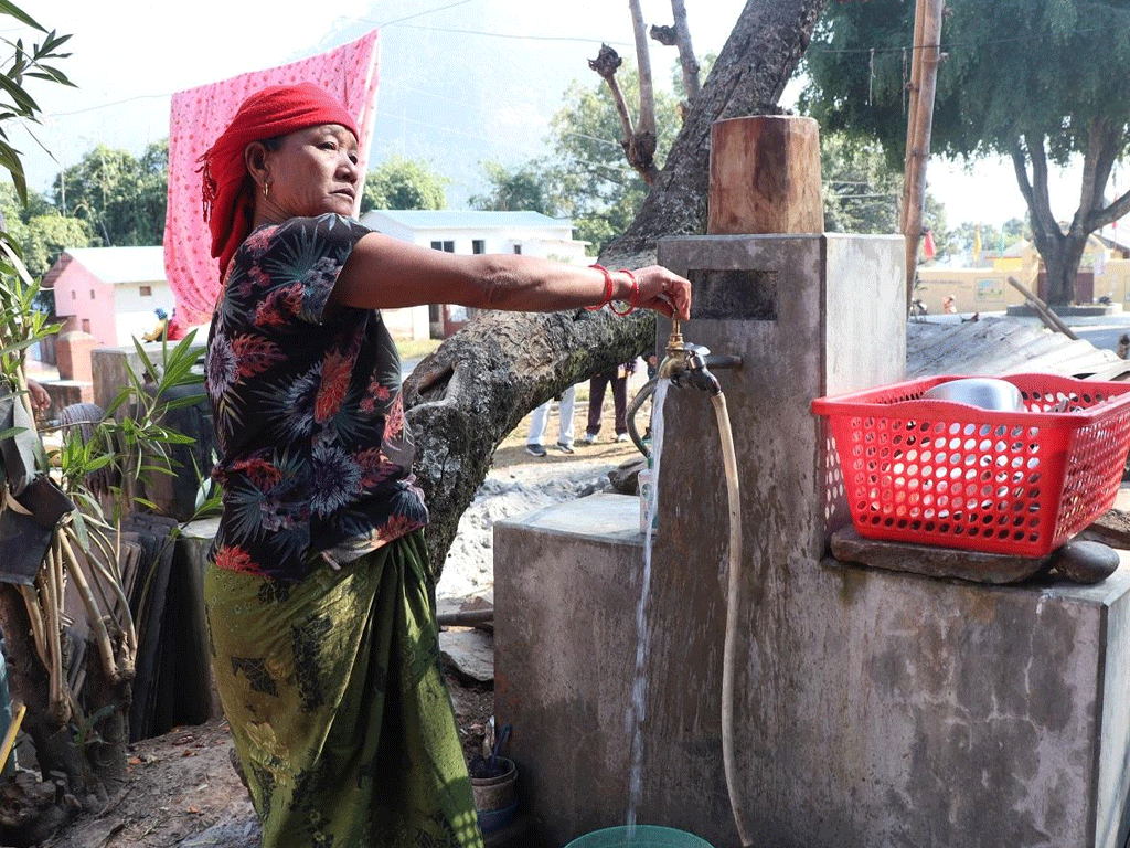 कालीगण्डकीको पानी रत्नेचौरमा : ‘एक घर, एक धारा’