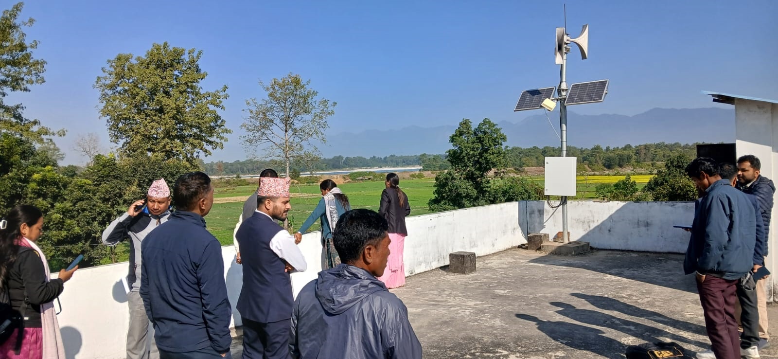 गेरुवामा जलवायु उत्थानशील कार्यक्रमका पूर्वाधारको अनुगमन