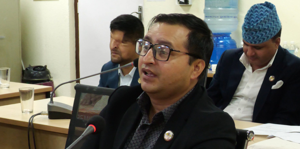 संवैधानिक पदाधिकारी र न्यायाधीशले सम्पत्ति सार्वजनिक गर्नुपर्छ : सांसद न्यौपाने