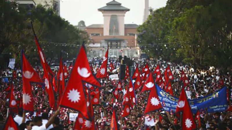 जसपा नेपालको राष्ट्रिय महाधिवेशन मञ्च हावाहुरीले भत्कायो