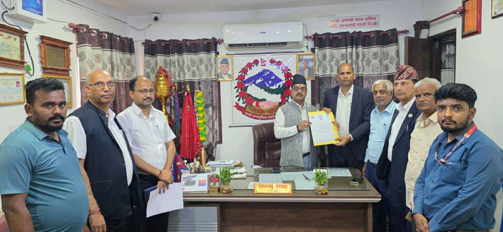 गौरमा क्याम्पस भवन निर्माणका लागि जग्गा हस्तान्तरण