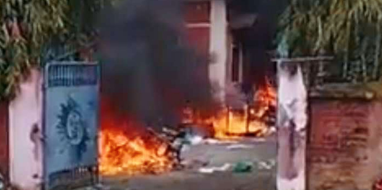 झापामा एमाले कार्यालयमा आगजनी, विराटनगर–इटहरीमा आन्दोलन चर्कियो