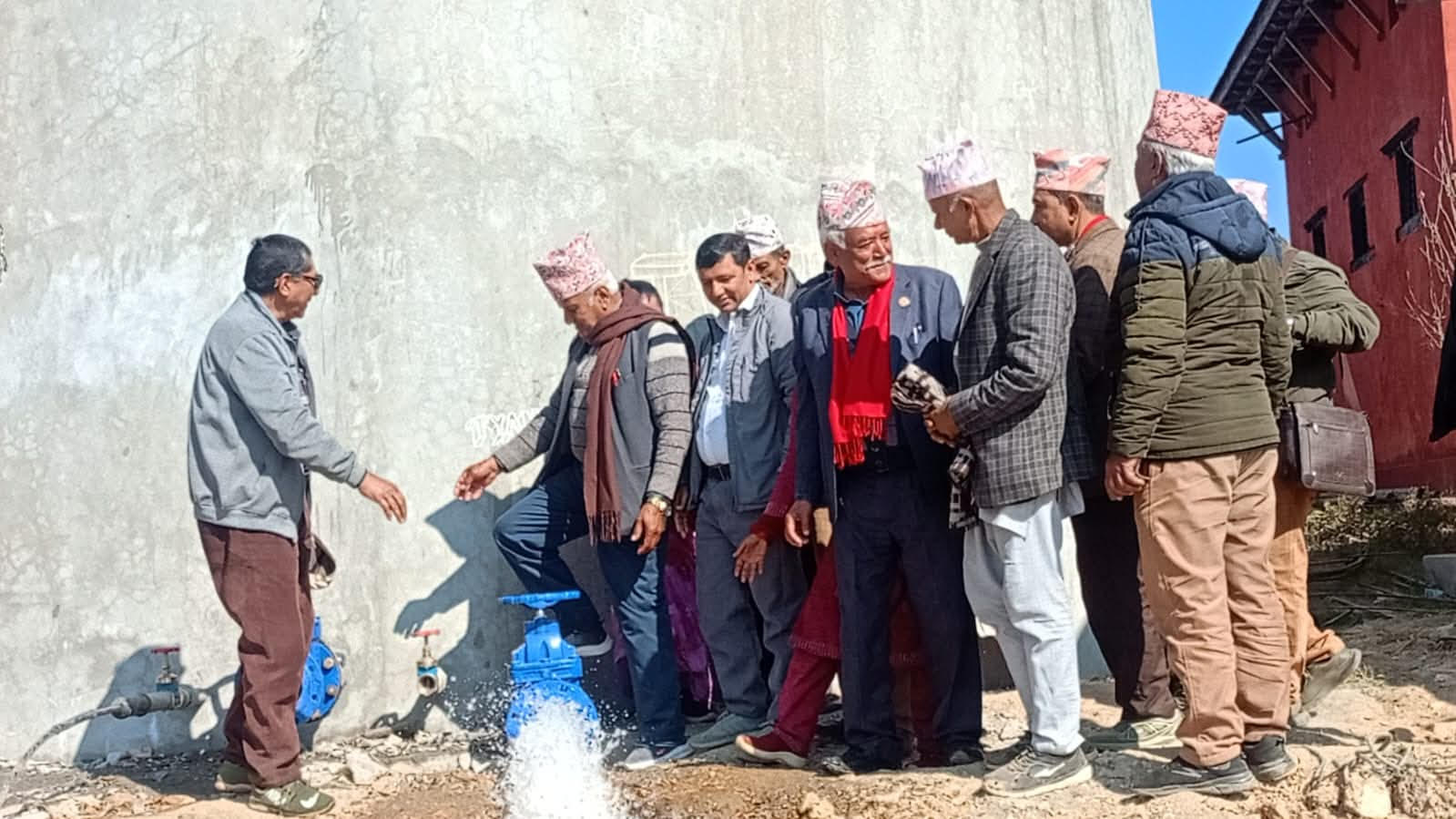 हाँडेकोट बृहत् खानेपानी आयोजनाको ९० प्रतिशत काम सम्पन्न