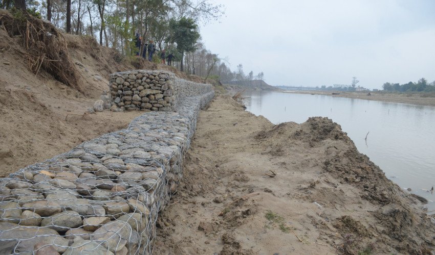 तटबन्धले जोगायो घर खेत