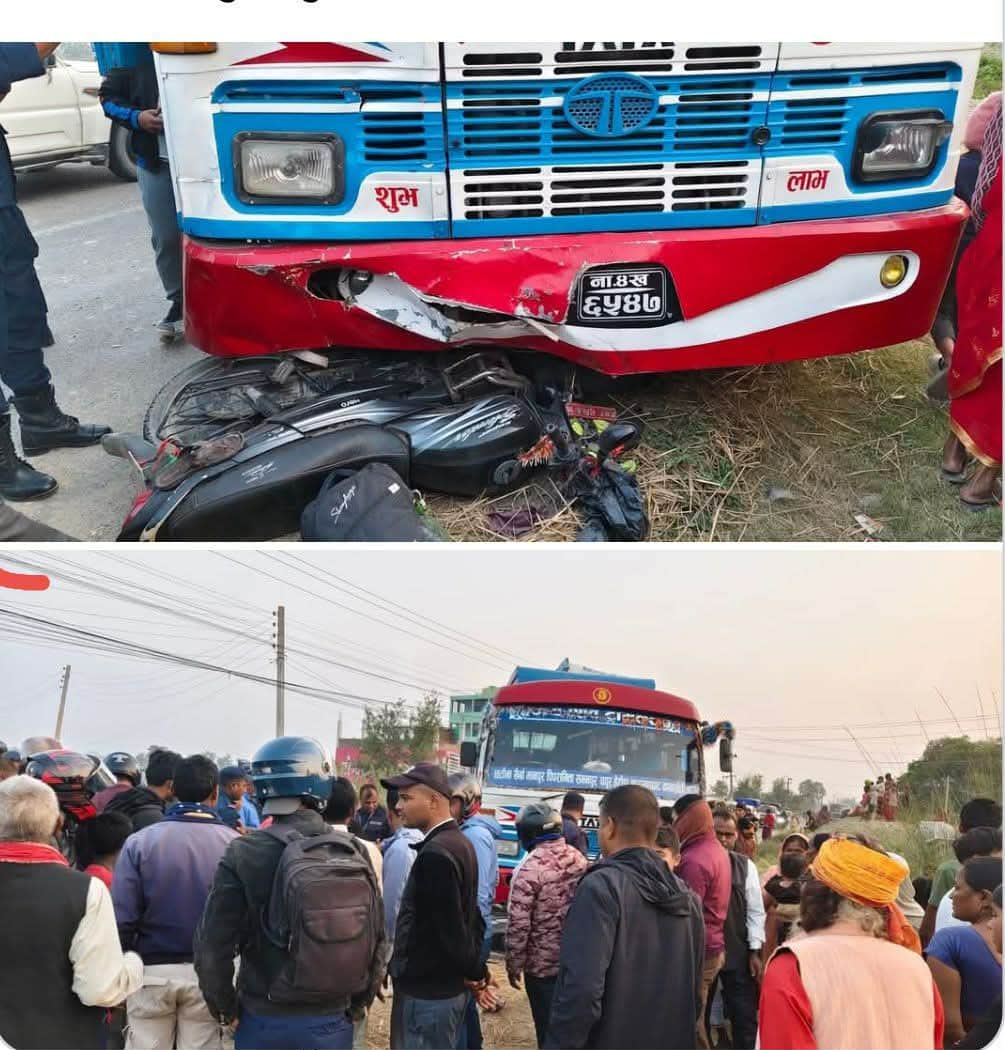 रौतहटमा सवारी दुर्घटनाः बाबुको मृत्यु, तीन सन्तान घाइते