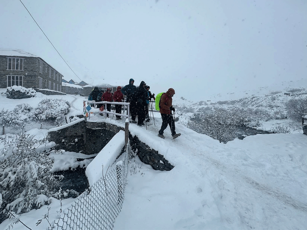उच्च हिमाली क्षेत्रमा हिमपातको सम्भावना