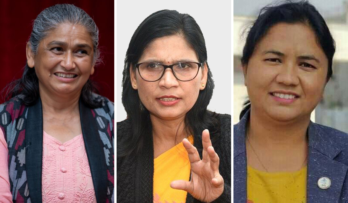 एमाले पदाधिकारीमा महिला : दुई गुटमा तीन उम्मेदवार