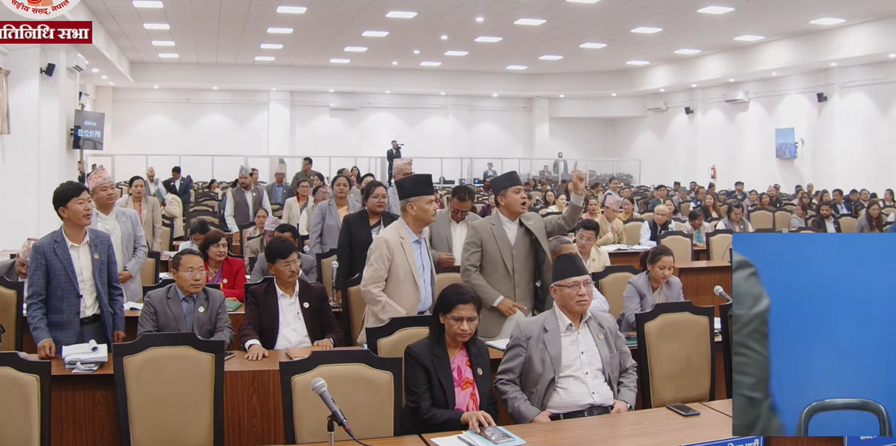 प्रधानमन्त्री बाहिरिएपछि प्रतिनिधि सभामा वादविवाद
