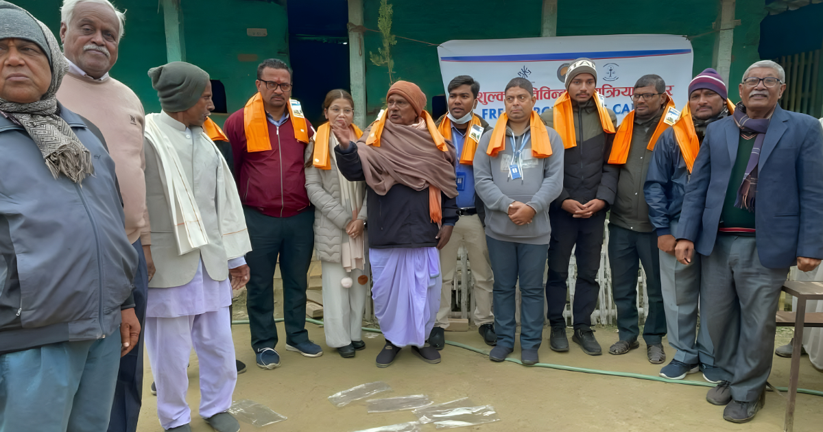 रौतहटको माधवनारायणमा निःशुल्क आँखा शिविर, १ सय १३ को शल्यक्रिया हुने