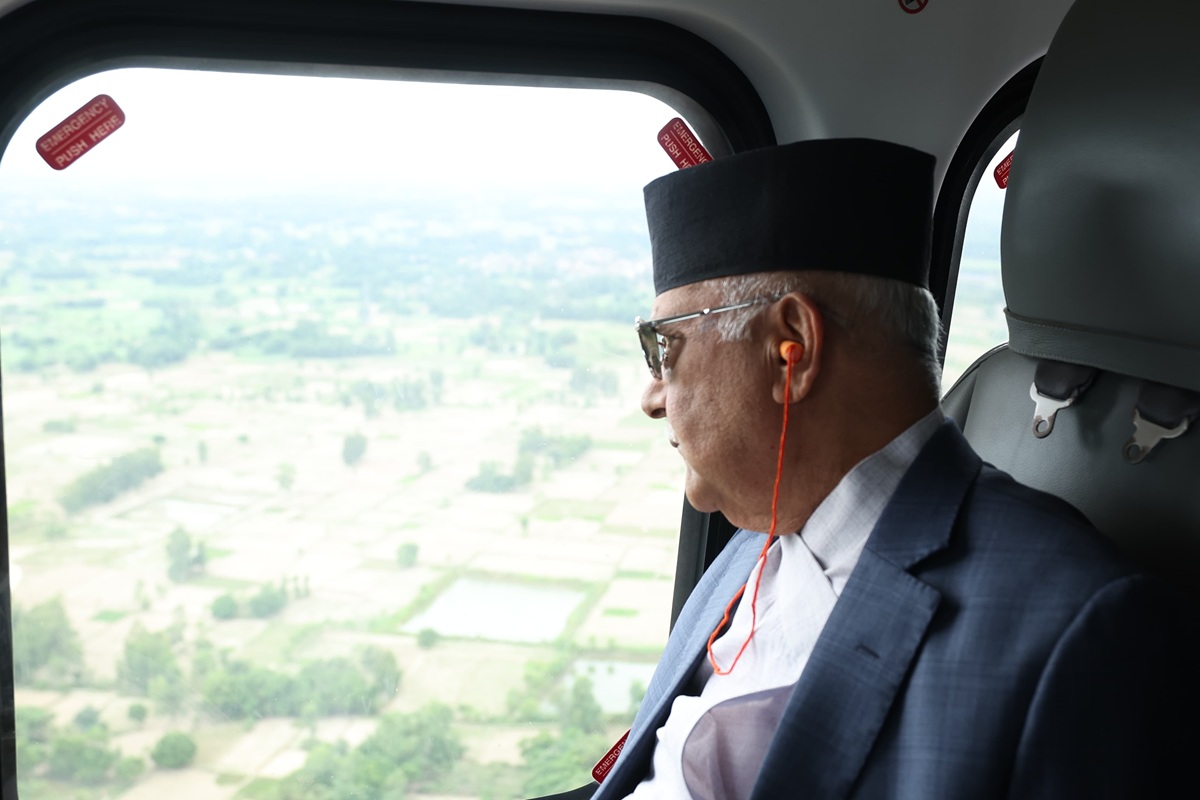 प्रधानमन्त्रीबाट तराई मधेशको सुक्खा क्षेत्रको अवलोकन