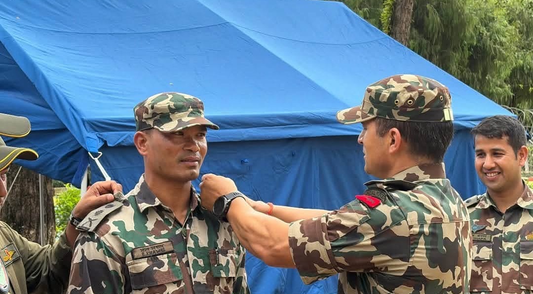भरत खवास मेजरमा बढुवा, उद्धारमै रहँदा पाए दर्ज्यानी चिह्न 