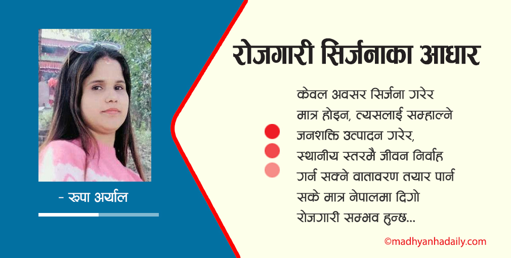 रोजगारी सिर्जनाका आधार