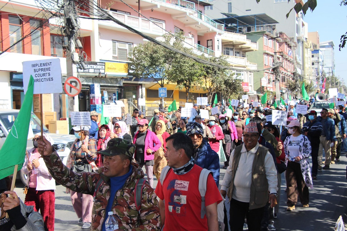 सर्वोच्चको आदेश कार्यान्वयन गर्न ब्रिटिश गोर्खा भूतपूर्व सैनिकको माग