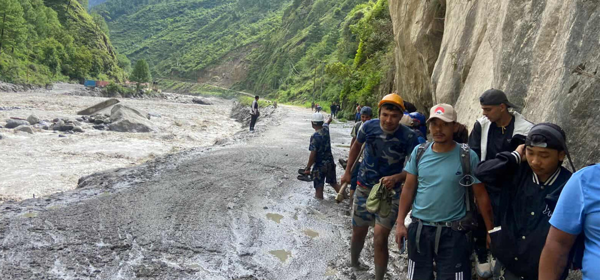 रसुवा बाढी : विस्थापित ९ सय जना सुरक्षित स्थानमा