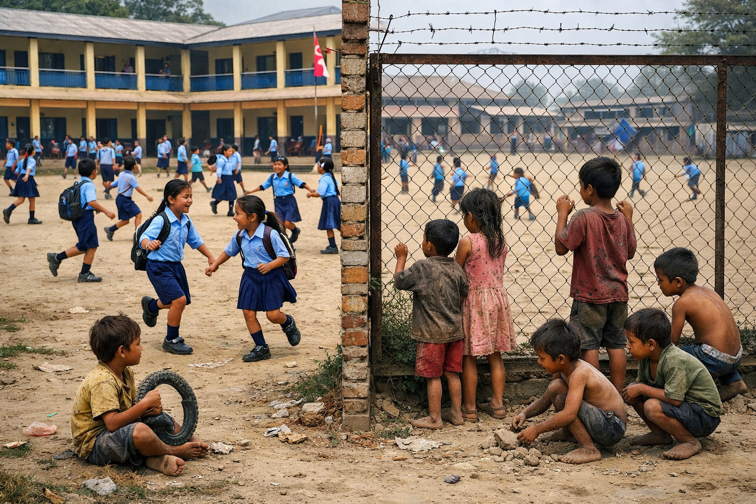 १३ प्रतिशत बालबालिका विद्यालय बाहिरै