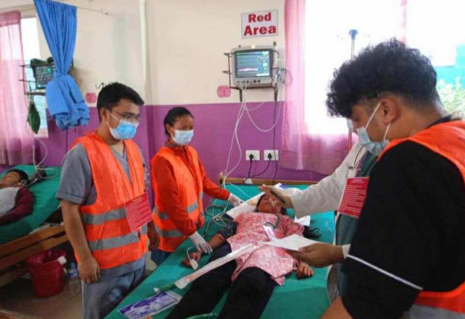 चौरजहारीमा गाडी दुर्घटनासम्बन्धी आपतकालीन उद्धार तथा विपद् प्रतिकार अभ्यास सम्पन्न