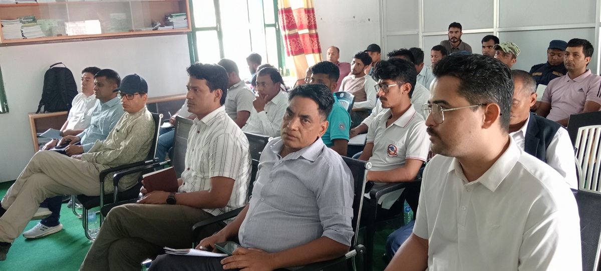 वनसँग सम्बन्धित मुद्दालाई प्रभावकारी बनाउन तालिम
