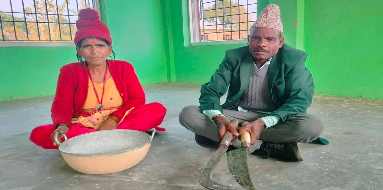 आरनको भरमा लुहार दम्पतीको जीविका