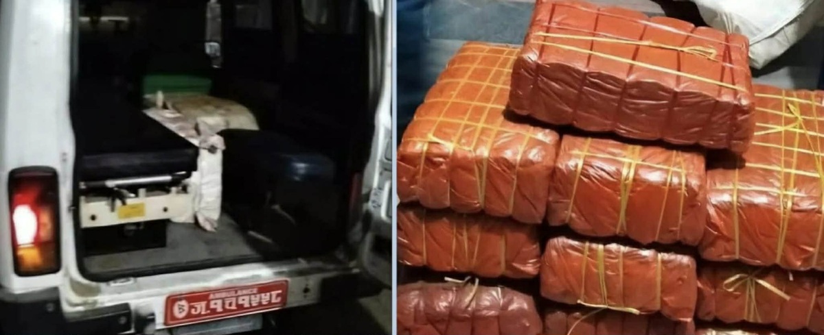 एम्बुलेन्समार्फत गाँजा तस्करी, चालक पक्राउ