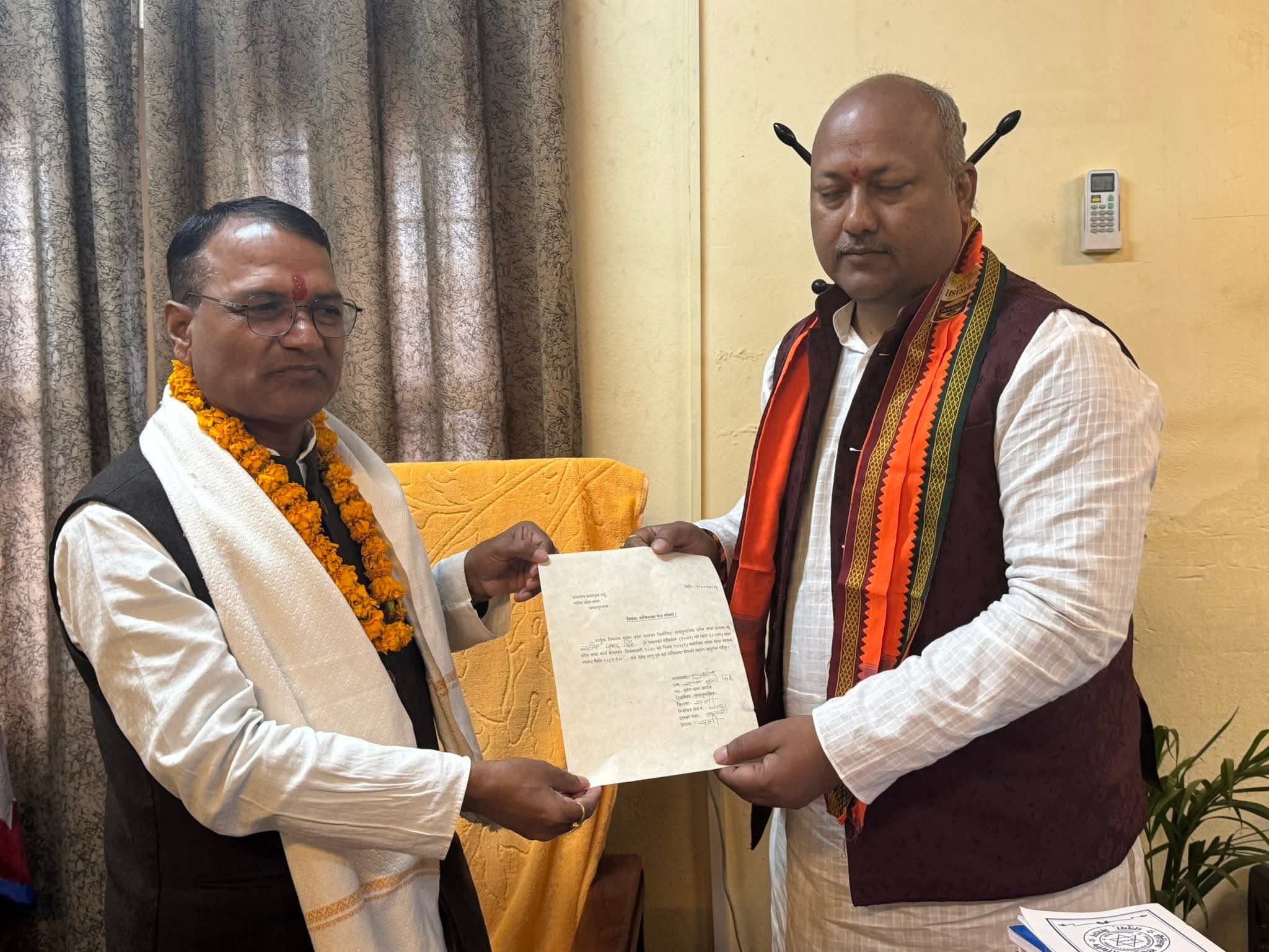 मधेस प्रदेशका पूर्वमुख्यमन्त्री सिंहले दिए राजीनामा