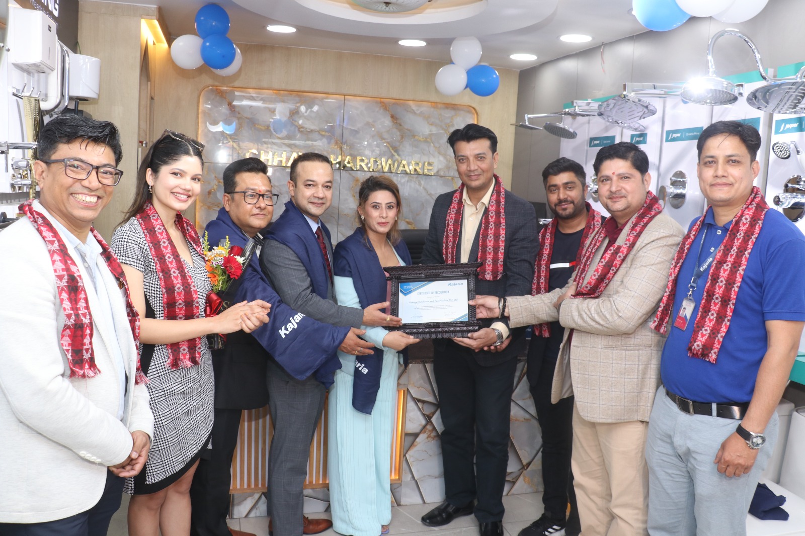 ललितपुरमा कजारियाको नयाँ सोरुम उद्घाटन, टायल बजारमा विस्तार