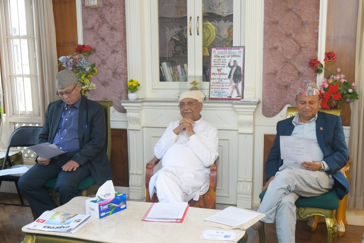 एमाले सचिवालय बैठक गुण्डुमा सुरु