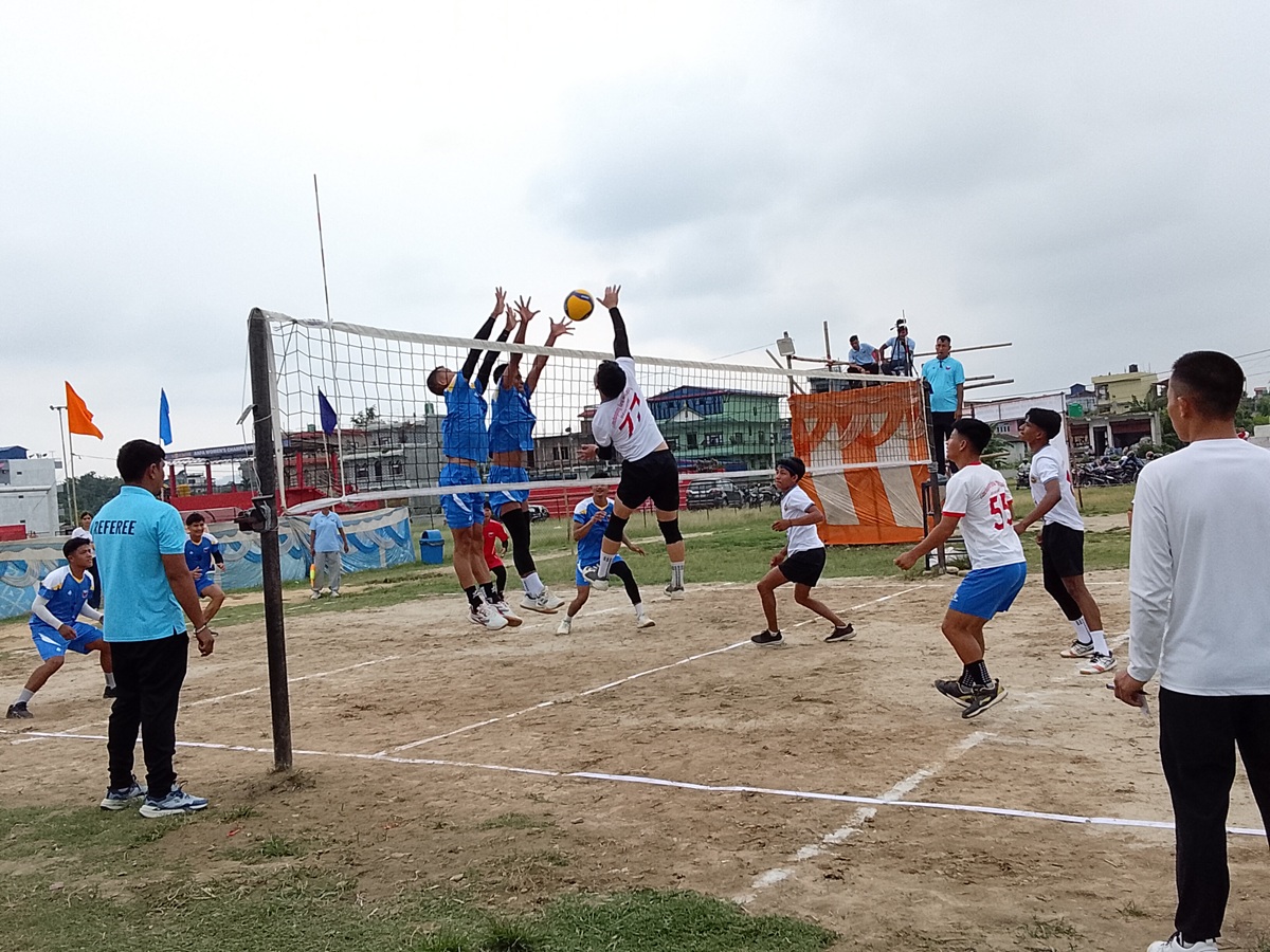 प्रथम त्रियुगा मेयर कप अन्तरपालिकास्तरीय भलिबल प्रतियोगिता सुरु
