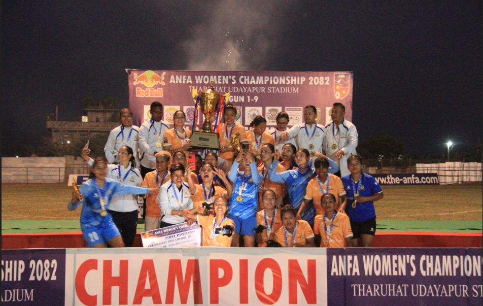 एपिएफलाई एन्फा महिला फुटबल च्याम्पियनसिपको उपाधि