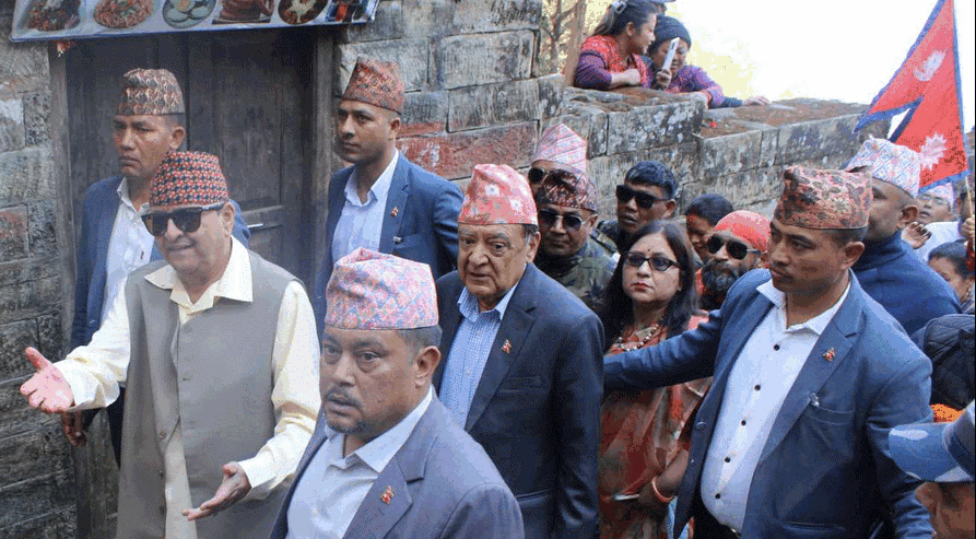 पूर्वराजा शाहद्वारा गोरखकाली मन्दिरमा पूजाआजा