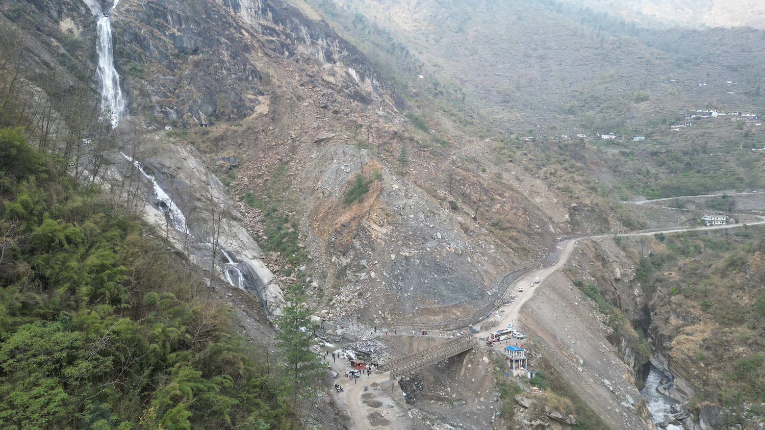 बेनी–जोमसोम सडकको म्याग्दी खण्डको सडकमा पहिरो रोकथाम योजना सुरु