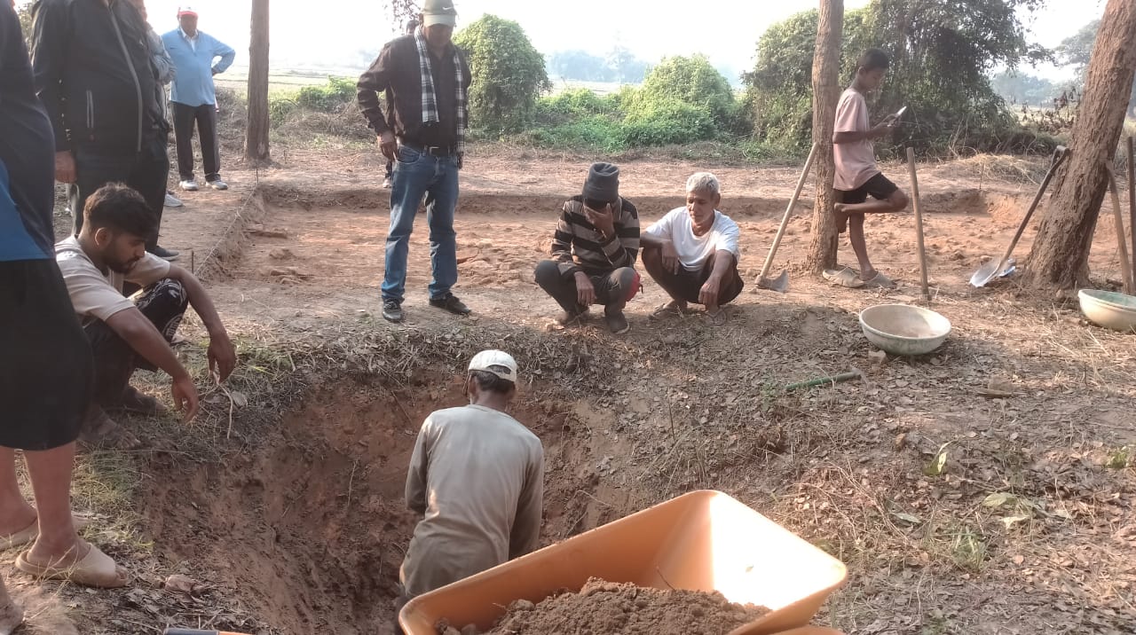 पण्डितपुरमा प्राचीन संरचना फेला