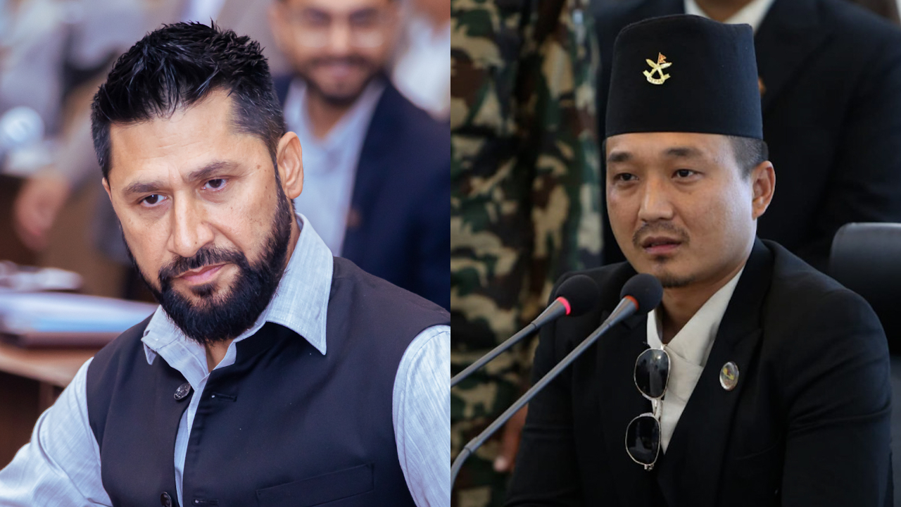 गृहमन्त्री गुरुङले पार्टी सभापति लामिछानेलाई भेटे