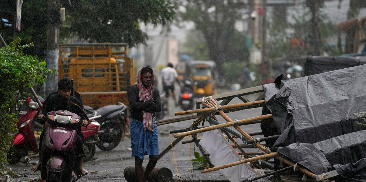 भारतको पूर्वी तटीय क्षेत्रमा चक्रवात ‘अर्नब’को प्रभाव, हजारौँ मानिस सुरक्षित स्थानमा सारिए