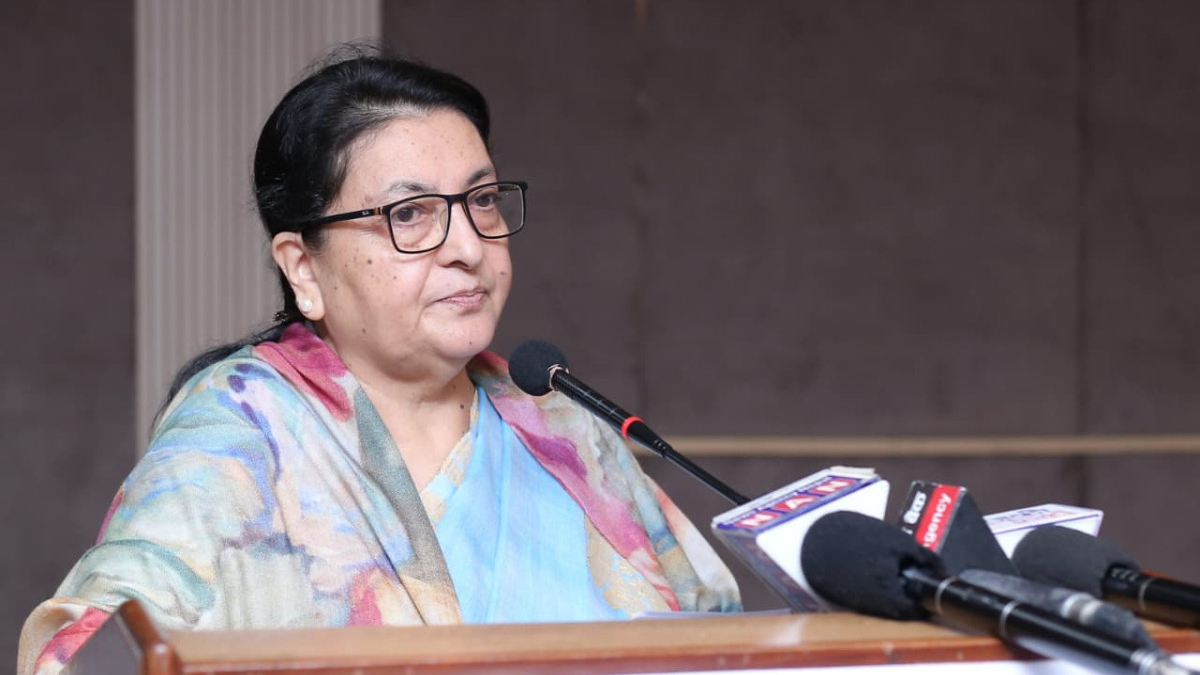 तथ्य र तर्कमा आधारमा राजनीतिक धारणा बनाउन युवालाई पुर्वराष्ट्रपति भण्डारीको सुझाव