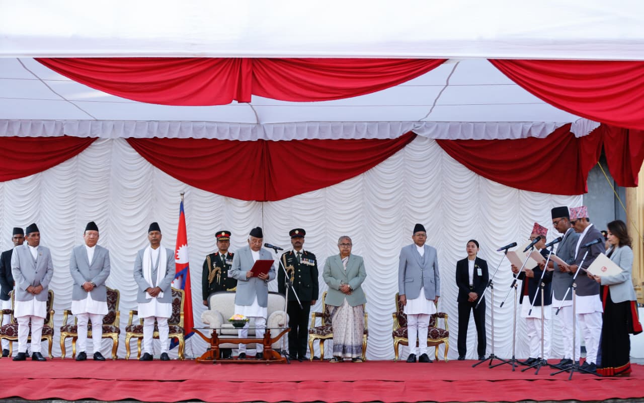 कार्की नेतृत्वको मन्त्रिपरिषद्‍मा पुगे १४ मन्त्री, को–मन्त्रीलाई कुन मन्त्रालयको जिम्मा ? (सूचीसहित)