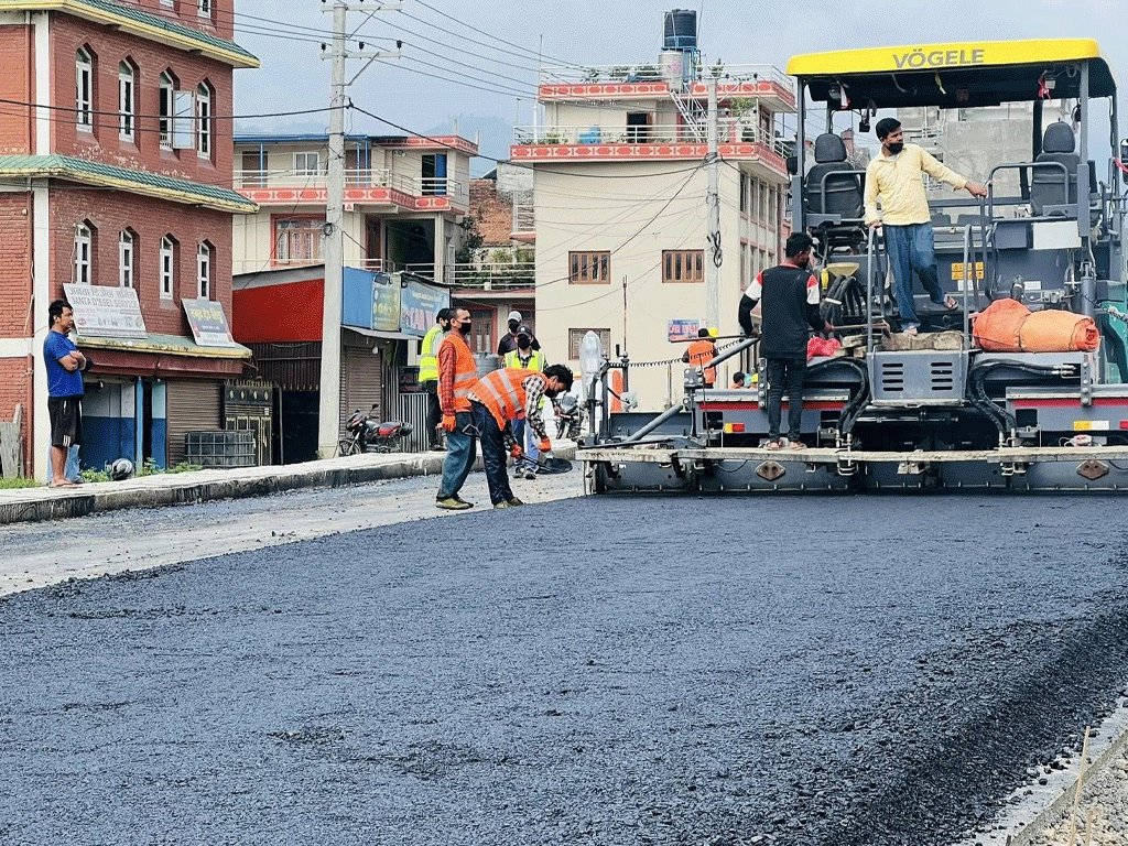 साँगा-धुलिखेल सडक विस्तार सुस्त गतिमा 